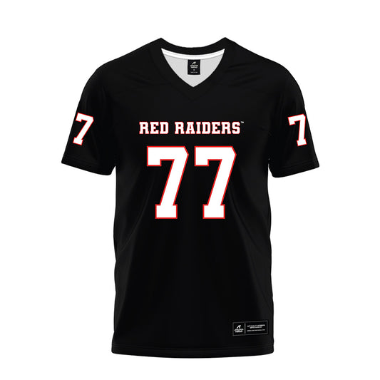 Texas Tech - NCAA Football : Elias Gillen - Black Premium Football Jersey-0