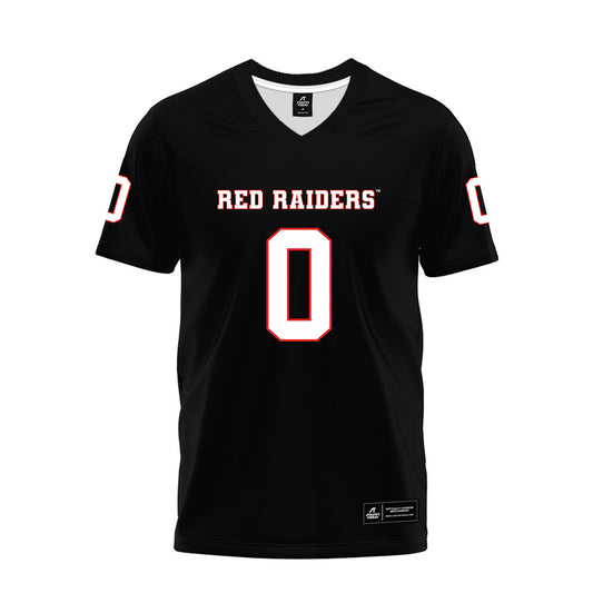 Texas Tech - NCAA Football : Mikal Harrison-Pilot - Black Premium Football Jersey-0