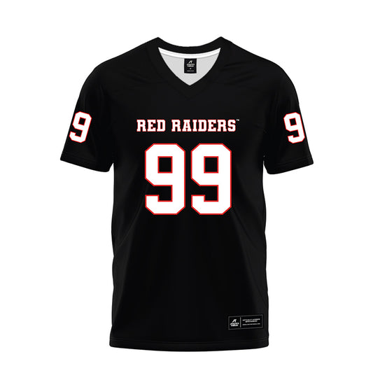 Texas Tech - NCAA Football : Jojo Johnson - Black Premium Football Jersey-0