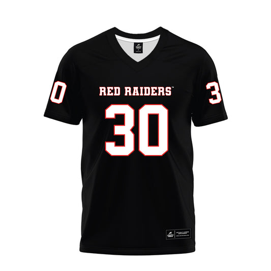 Texas Tech - NCAA Football : Jamarn Grant Jr - Black Premium Football Jersey-0