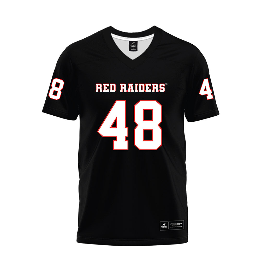 Texas Tech - NCAA Football : Stone Harrington - Black Premium Football Jersey-0