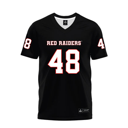 Texas Tech - NCAA Football : Stone Harrington - Black Premium Football Jersey-0