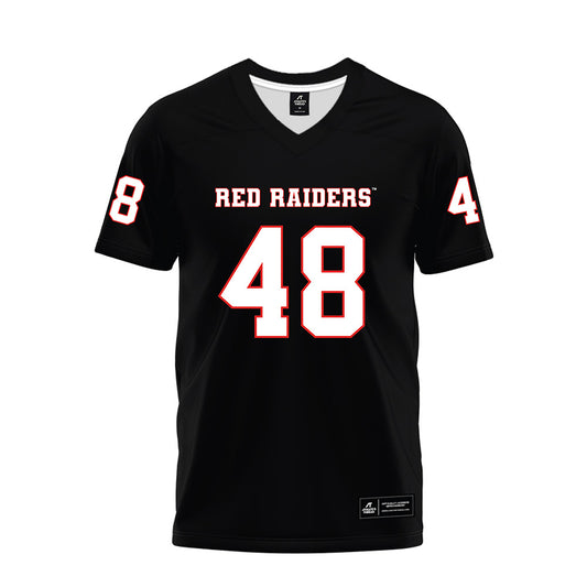 Texas Tech - NCAA Football : Stone Harrington - Black Premium Football Jersey-0