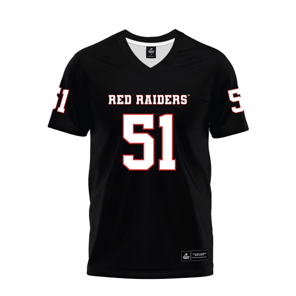 Texas Tech - NCAA Football : Felix Ojo - Black Premium Football Jersey-0