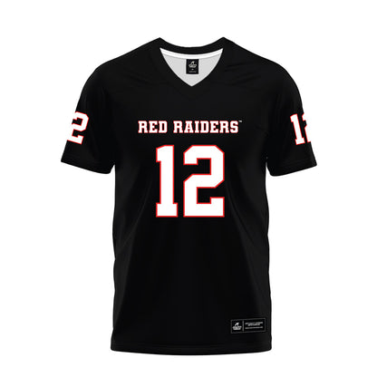 Texas Tech - NCAA Football : Stephen Cannon - Black Premium Football Jersey-0
