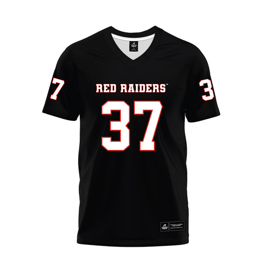 Texas Tech - NCAA Football : Ian Hershey - Black Premium Football Jersey-0