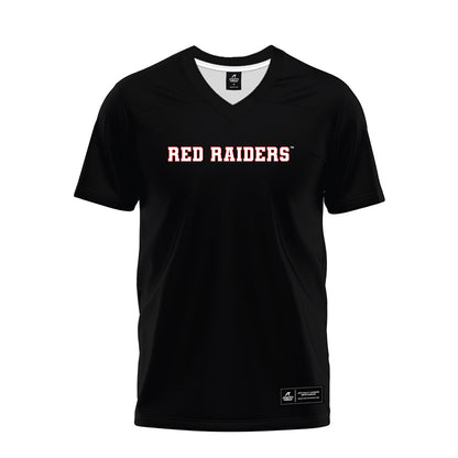 Texas Tech - NCAA Football : Mateen Ibirogba - Black Premium Football Jersey-0