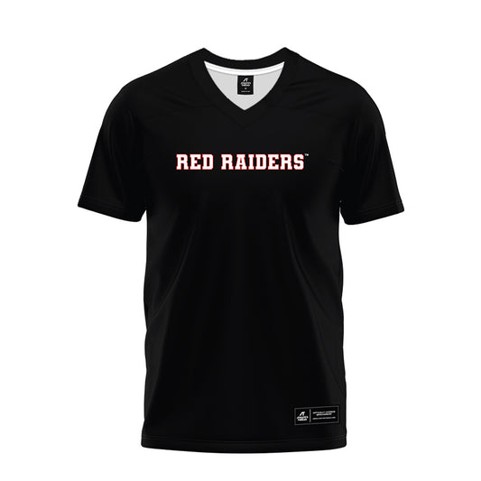 Texas Tech - NCAA Football : Mateen Ibirogba - Black Premium Football Jersey-0