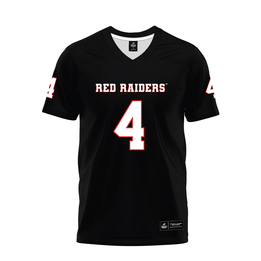 Texas Tech - NCAA Football : Kenny Johnson - Black Premium Football Jersey-0