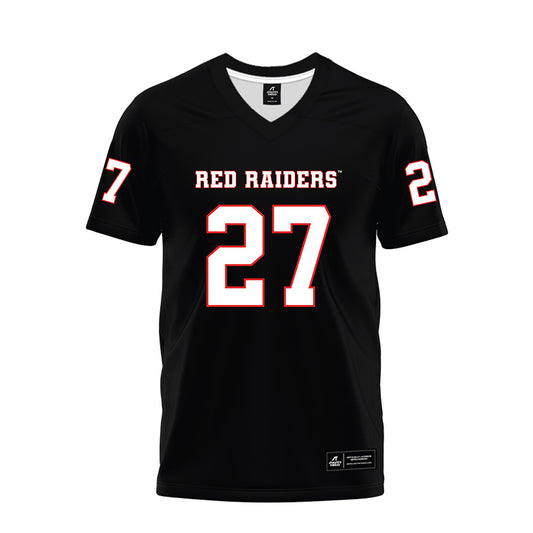Texas Tech - NCAA Football : Amier Boyd - Black Premium Football Jersey-0
