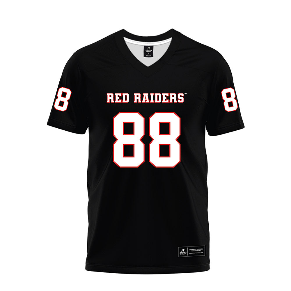 Texas Tech - NCAA Football : Quintaelyn Joyner - Black Premium Football Jersey-0