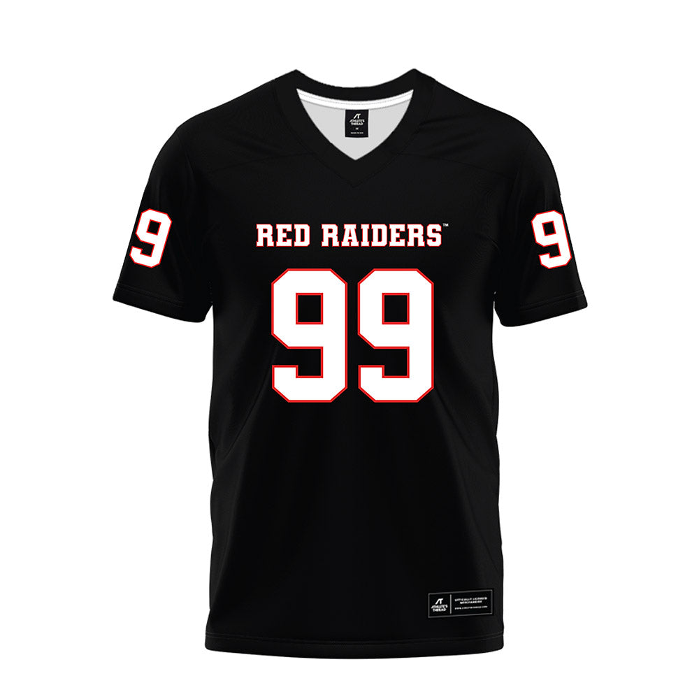 Texas Tech - NCAA Football : Jojo Johnson - Black Premium Football Jersey-0