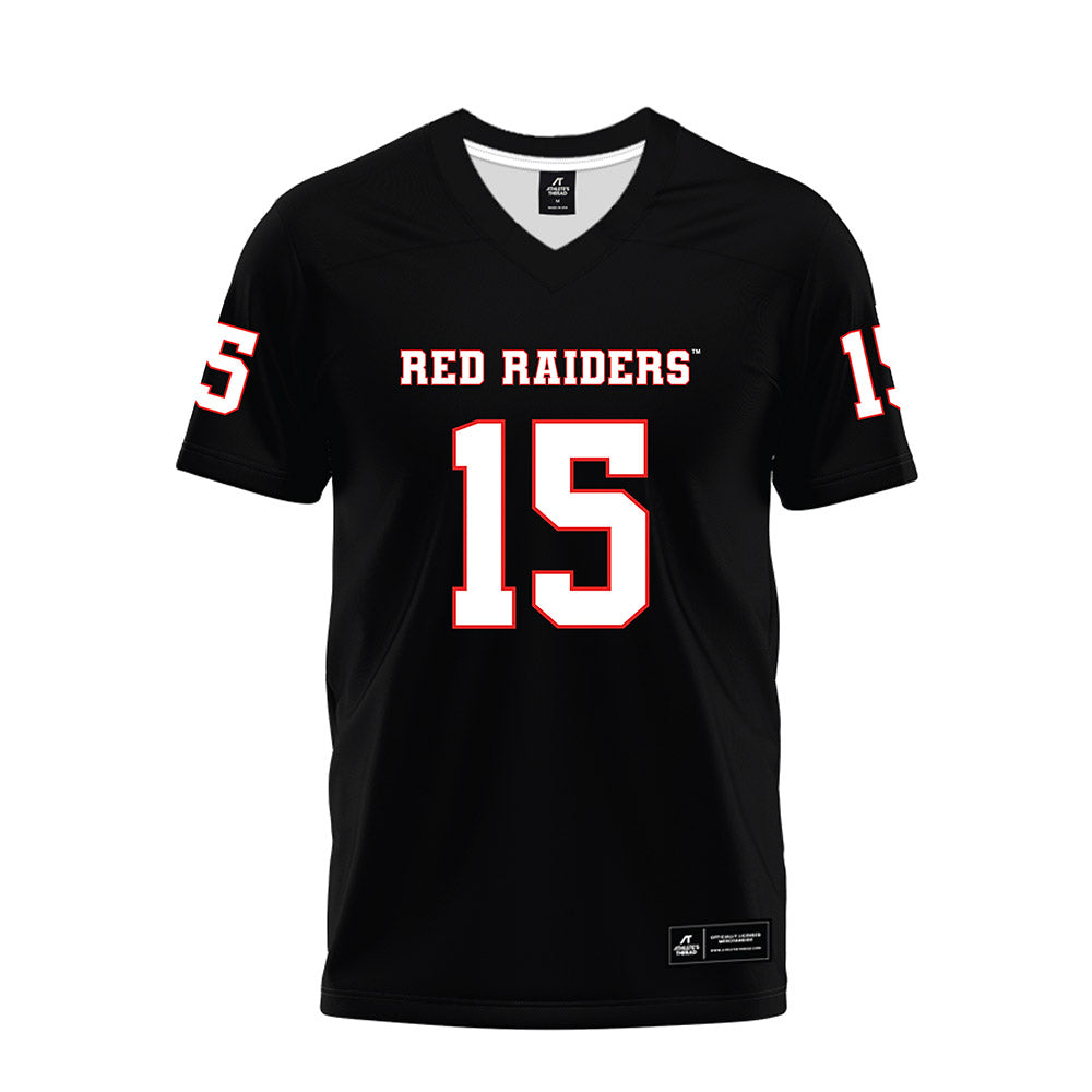 Texas Tech - NCAA Football : Will Hammond - Black Premium Football Jersey-0