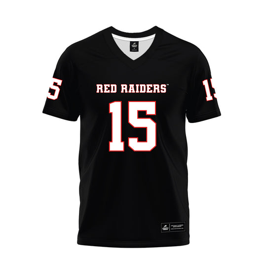 Texas Tech - NCAA Football : Will Hammond - Black Premium Football Jersey-0