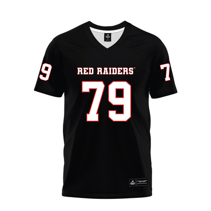 Texas Tech - NCAA Football : Howard Sampson - Black Premium Football Jersey-0