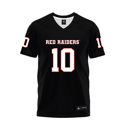 Texas Tech - NCAA Football : Lloyd Jones III - Black Premium Football Jersey-0