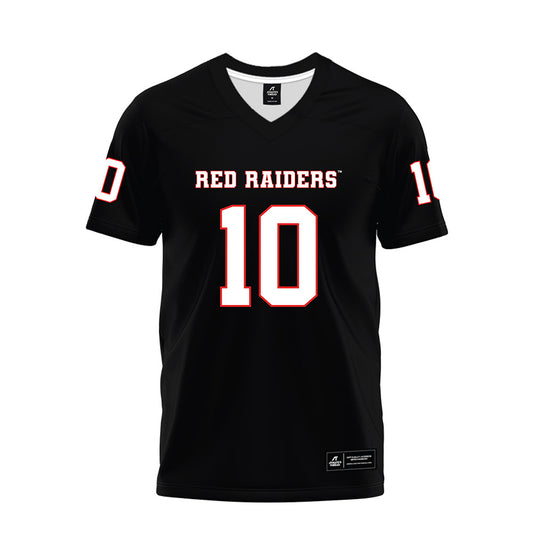 Texas Tech - NCAA Football : Lloyd Jones III - Black Premium Football Jersey-0