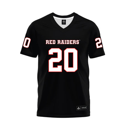 Texas Tech - NCAA Football : Adam Trick - Black Premium Football Jersey-0