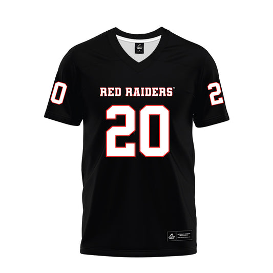 Texas Tech - NCAA Football : Adam Trick - Black Premium Football Jersey-0