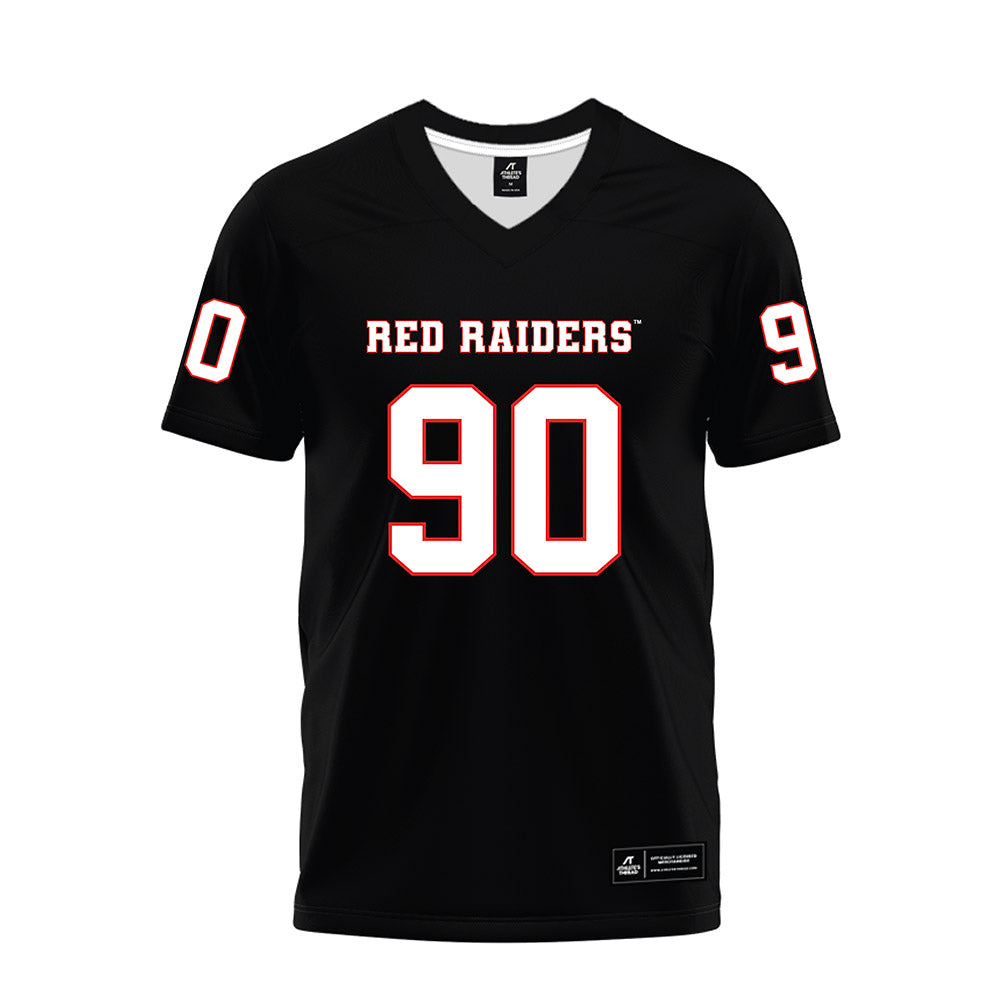 Texas Tech - NCAA Football : Ayden Johnson - Black Premium Football Jersey-0
