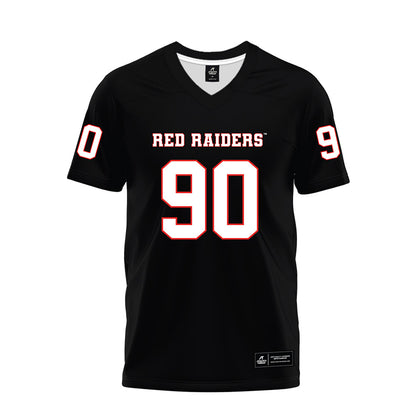 Texas Tech - NCAA Football : Ayden Johnson - Black Premium Football Jersey-0