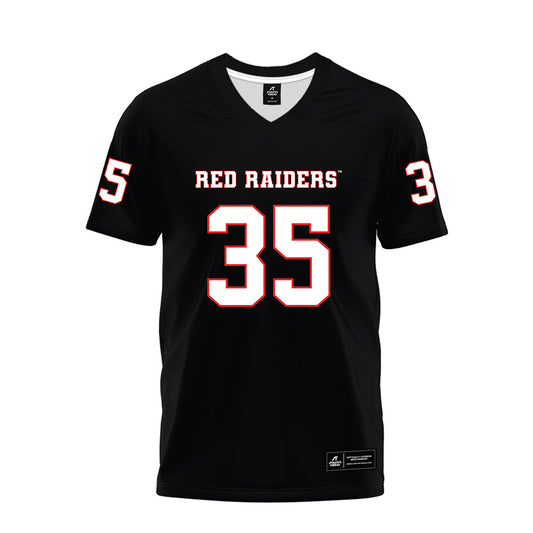 Texas Tech - NCAA Football : Miquel Dingle Jr. - Black Premium Football Jersey-0