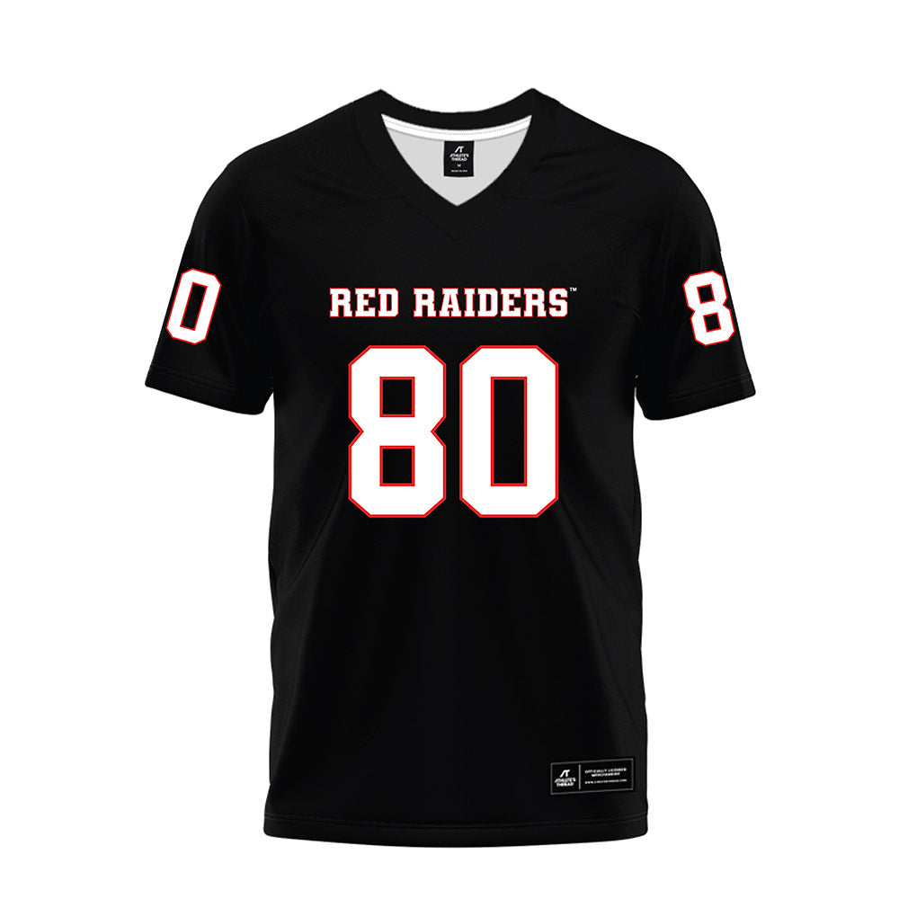 Texas Tech - NCAA Football : Kai Powell - Black Premium Football Jersey-0