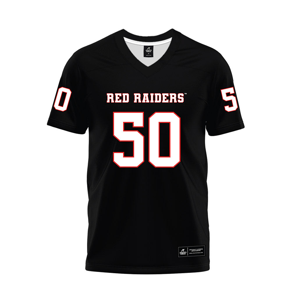 Texas Tech - NCAA Football : Patrick McMath - Black Premium Football Jersey-0