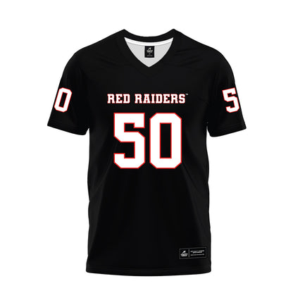 Texas Tech - NCAA Football : Patrick McMath - Black Premium Football Jersey-0