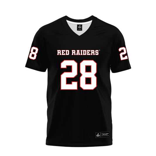 Texas Tech - NCAA Football : Ashton Rowden - Black Premium Football Jersey-0