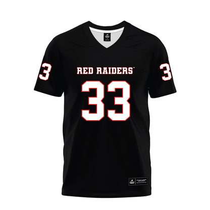 Texas Tech - NCAA Football : A.J. Holmes Jr. - Black Premium Football Jersey-0
