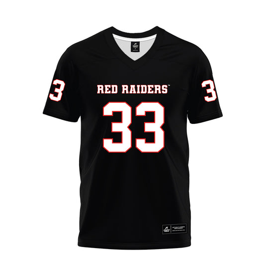 Texas Tech - NCAA Football : A.J. Holmes Jr. - Black Premium Football Jersey-0