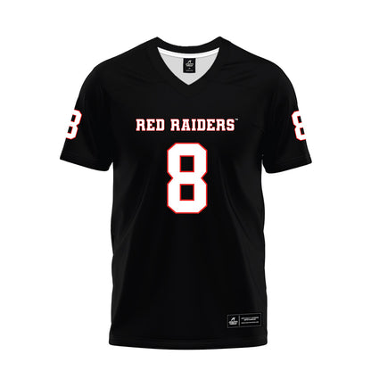 Texas Tech - NCAA Football : Cameron Dickey - Black Premium Football Jersey-0