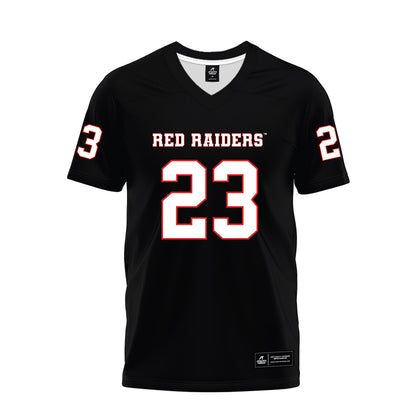 Texas Tech - NCAA Football : Maddox Quiller - Black Premium Football Jersey-0