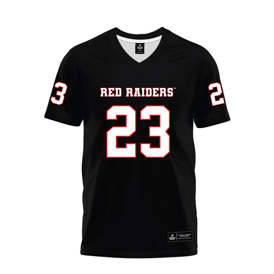 Texas Tech - NCAA Football : Maddox Quiller - Black Premium Football Jersey-0