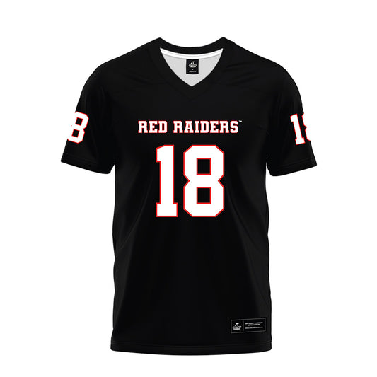 Texas Tech - NCAA Football : SVioarean Martin - Black Premium Football Jersey-0