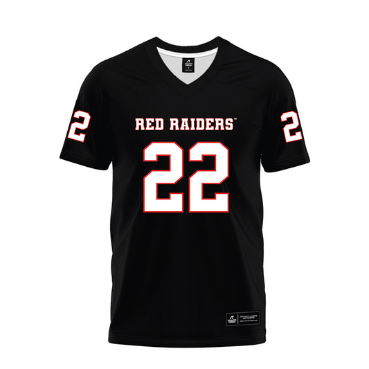 Texas Tech - NCAA Football : Marcus Ramon-Edwards - Black Premium Football Jersey-0