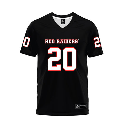 Texas Tech - NCAA Football : J'koby Williams - Black Premium Football Jersey-0