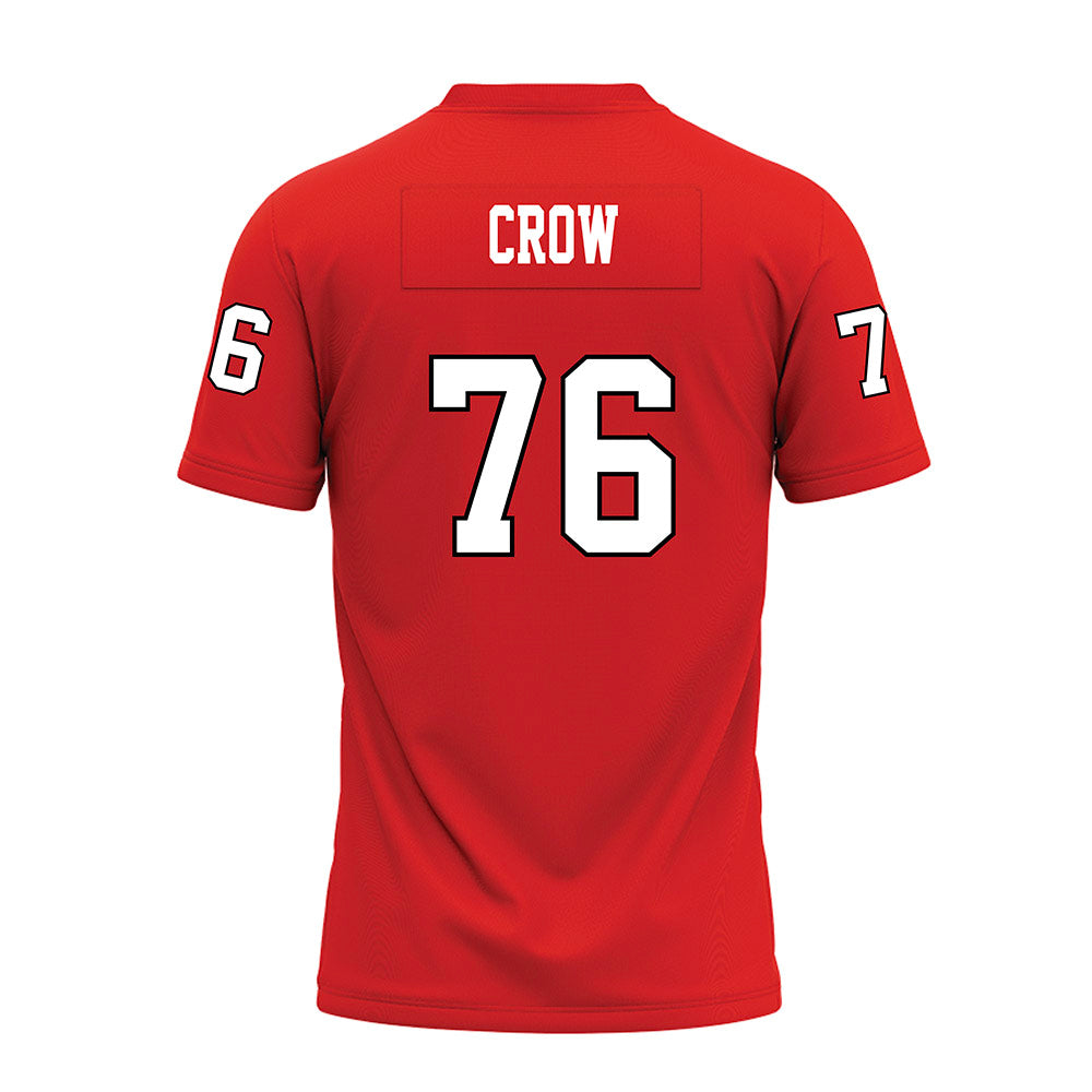 Texas Tech - NCAA Football : Jacob Crow - Red Premium Football Jersey-1