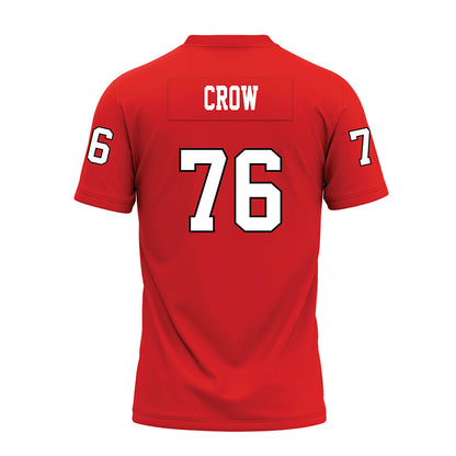 Texas Tech - NCAA Football : Jacob Crow - Red Premium Football Jersey-1