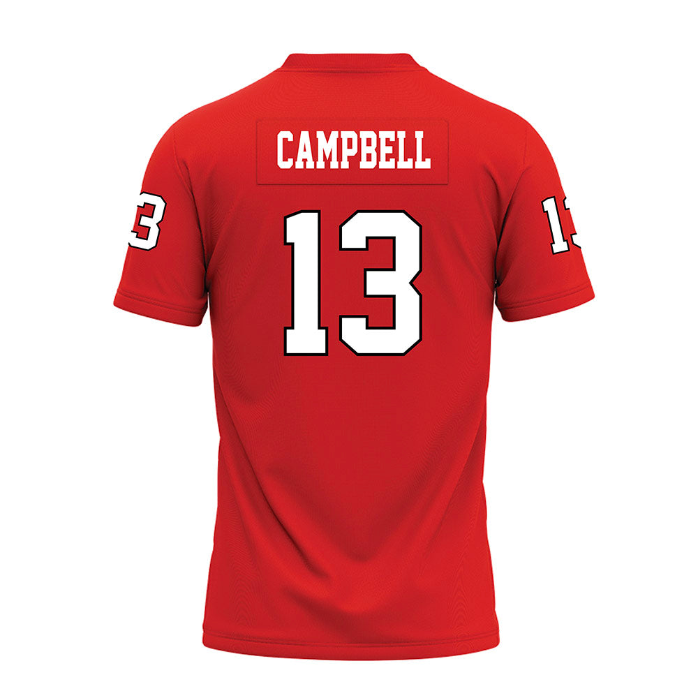 Texas Tech - NCAA Football : Chase Campbell - Red Premium Football Jersey-1