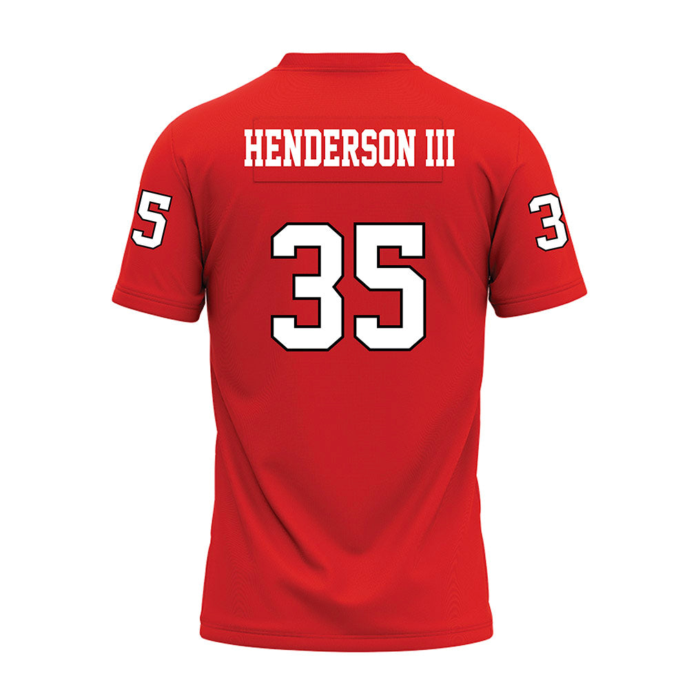 Texas Tech - NCAA Football : Michael Henderson III - Red Premium Football Jersey-1