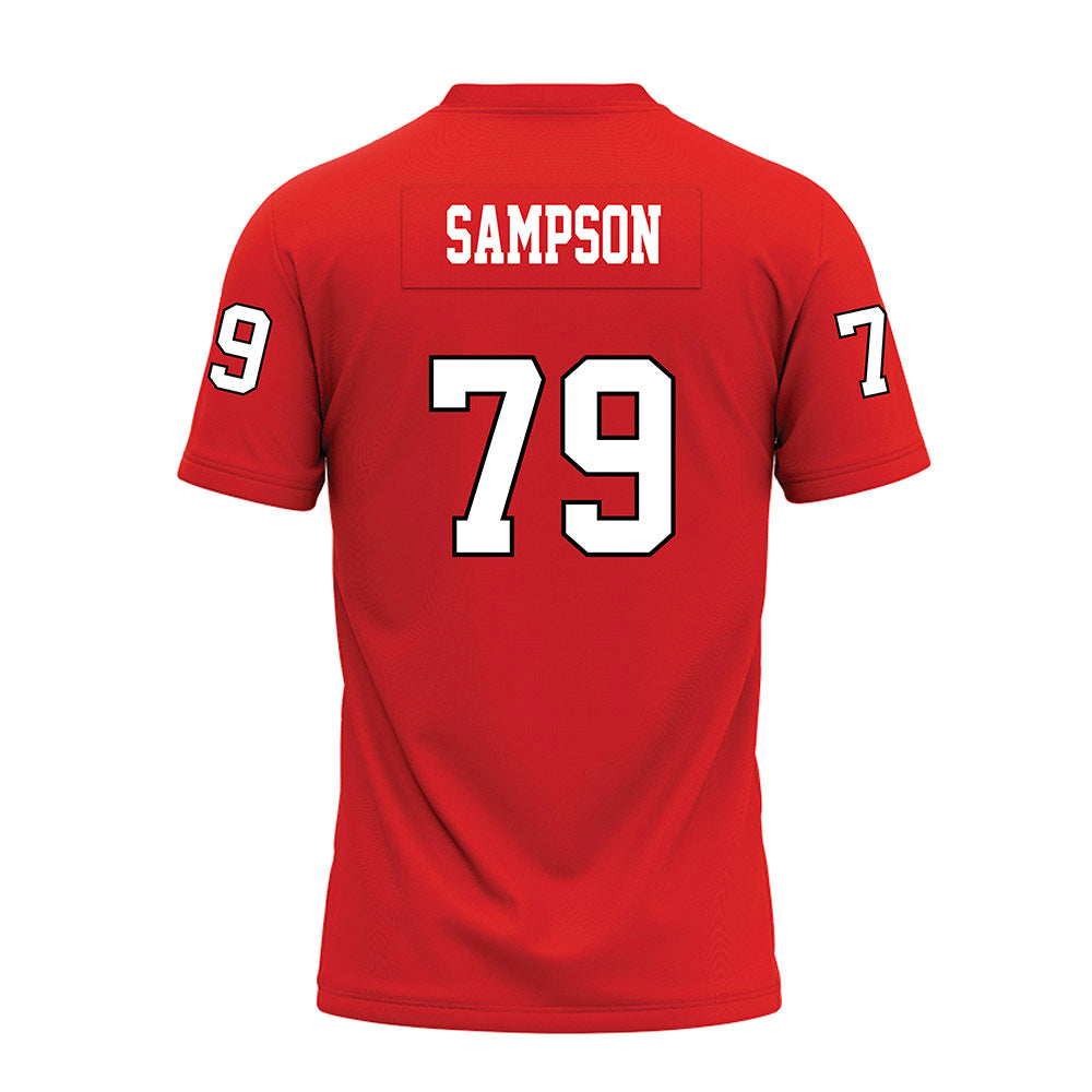 Texas Tech - NCAA Football : Howard Sampson - Red Premium Football Jersey-1