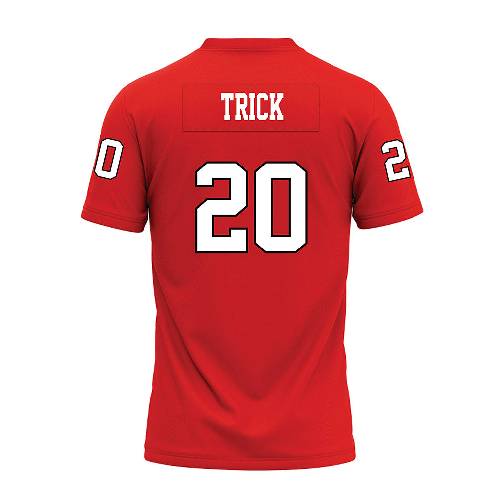 Texas Tech - NCAA Football : Adam Trick - Red Premium Football Jersey-1