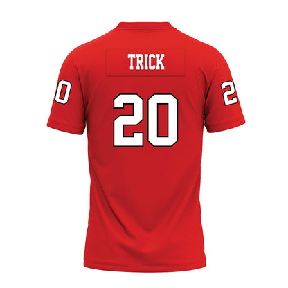 Texas Tech - NCAA Football : Adam Trick - Red Premium Football Jersey-1