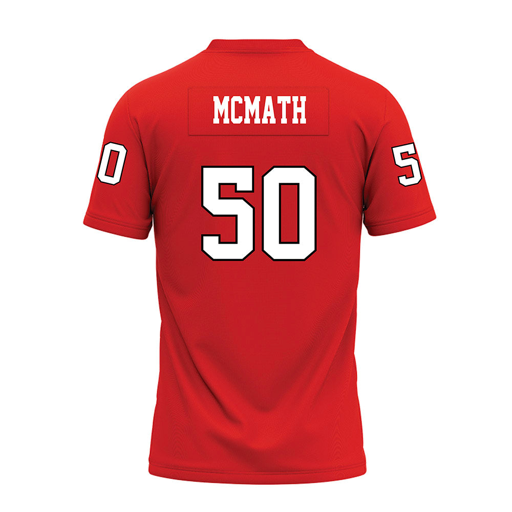Texas Tech - NCAA Football : Patrick McMath - Red Premium Football Jersey-1