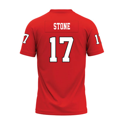 Texas Tech - NCAA Football : Leyton Stone - Red Premium Football Jersey-1