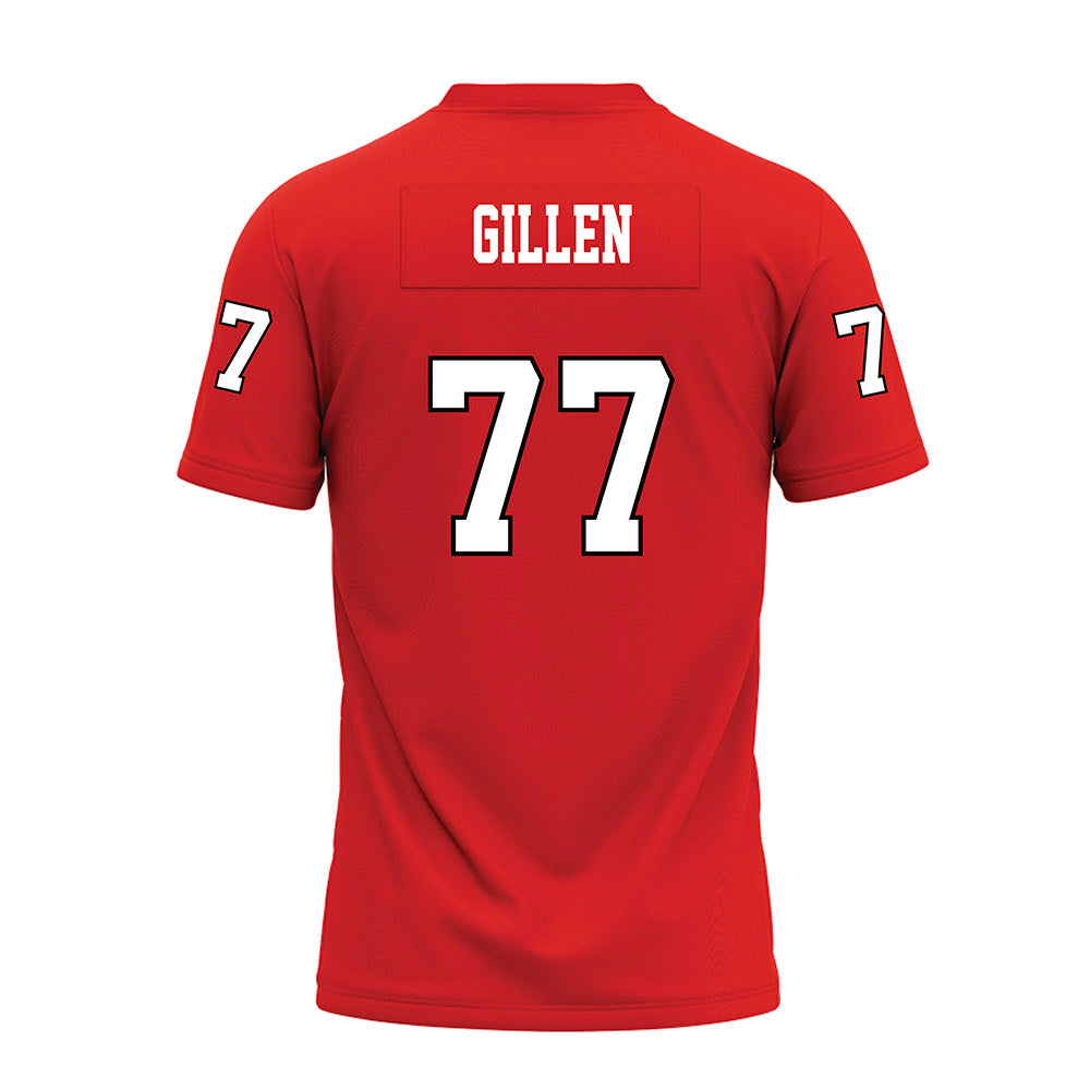 Texas Tech - NCAA Football : Elias Gillen - Red Premium Football Jersey-1