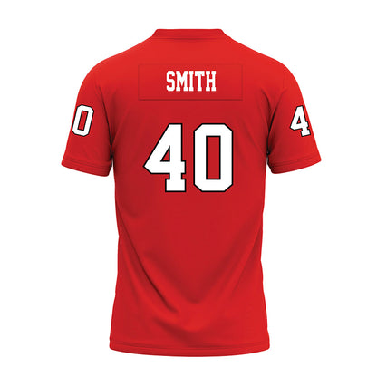 Texas Tech - NCAA Football : Wesley Smith - Red Premium Football Jersey-1