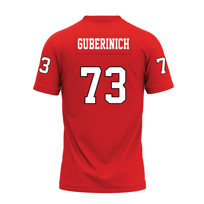 Texas Tech - NCAA Football : Danilo Guberinich - Red Premium Football Jersey-1